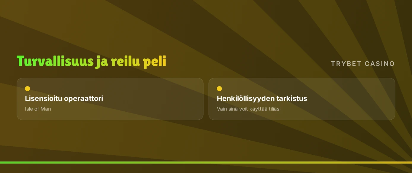 Tarkista tilin ja maksujen turvallisuus